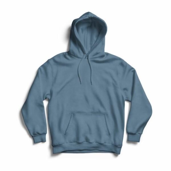 Ocean Blue Graphics Plain Hoodie