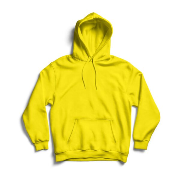 Yellow Graphics Plain Hoodie